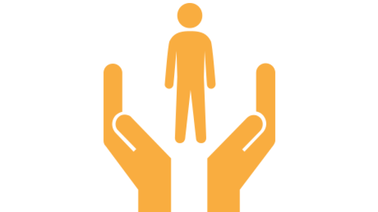 Teaser safety icon orange
